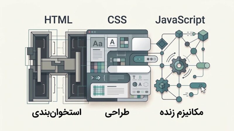 تفاوت HTML، CSS و JavaScript چیست؟ بررسی نقش و نحوه تعامل آن‌ها